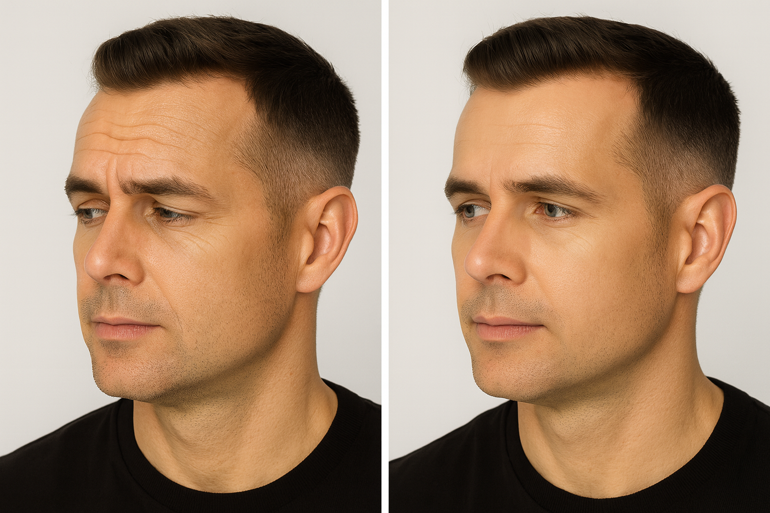 Aplicación de Botox en hombres