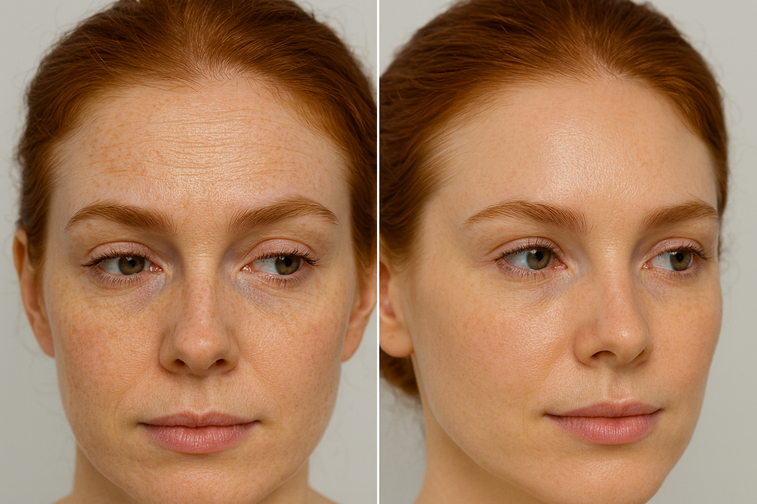 Aplicación de bótox en frente por especialista Avoria