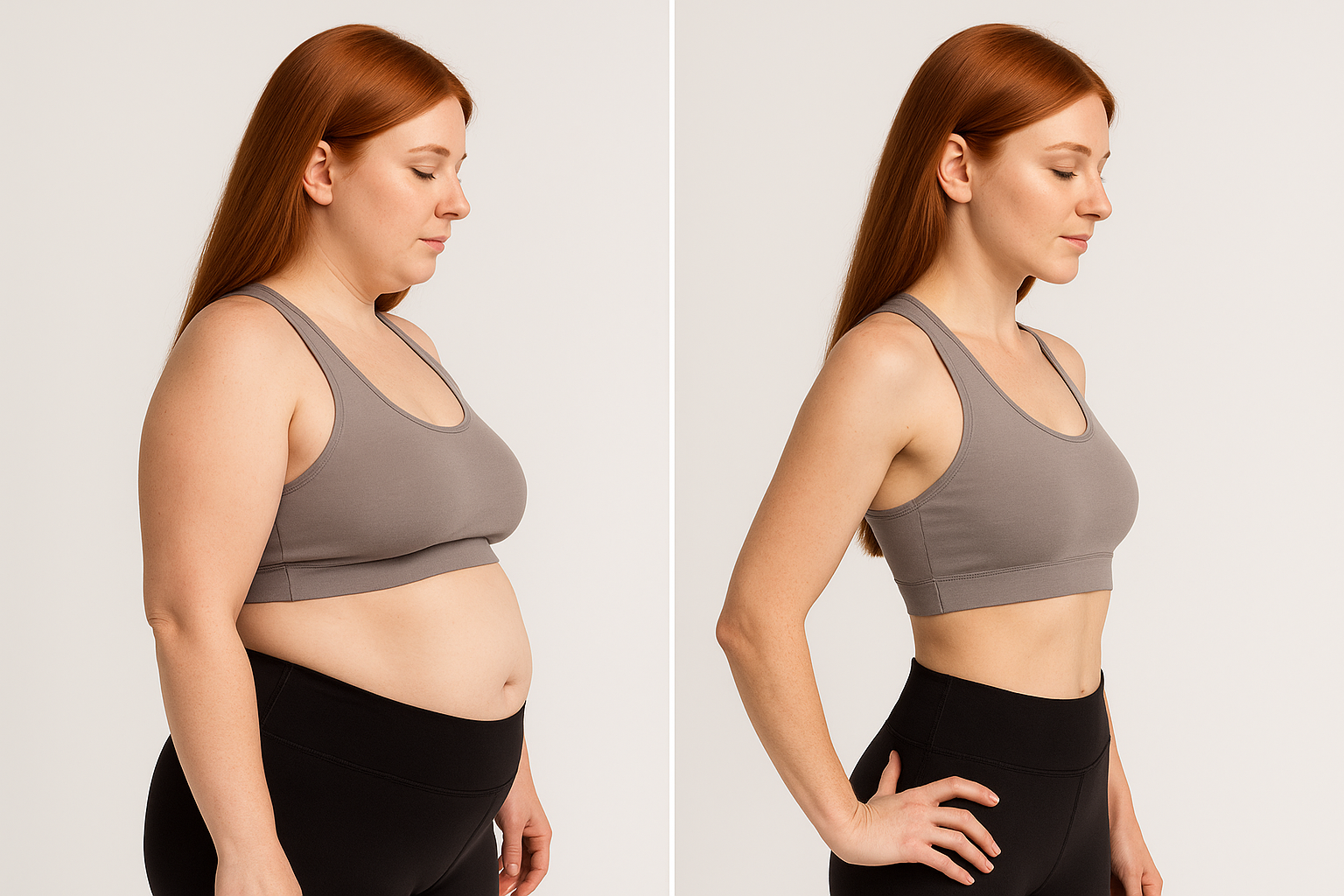 Persona logrando sus metas de peso